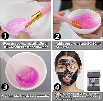Amazon.com : Jelly Face Mask for Facials- Charcoal Hydrating