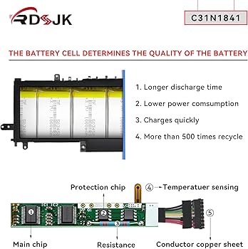 Amazon.com: C31N1841 Laptop Battery for ASUS ZenBook UX333FAC