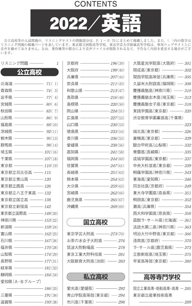2023年受験用 全国高校入試問題正解 英語 | 旺文社 |本 | 通販 | Amazon