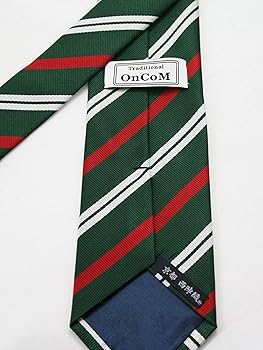 高騰中-緑＋j-m13-青の 白 赤 線のネクタイ 高騰中-緑＋j-m13-青の 白