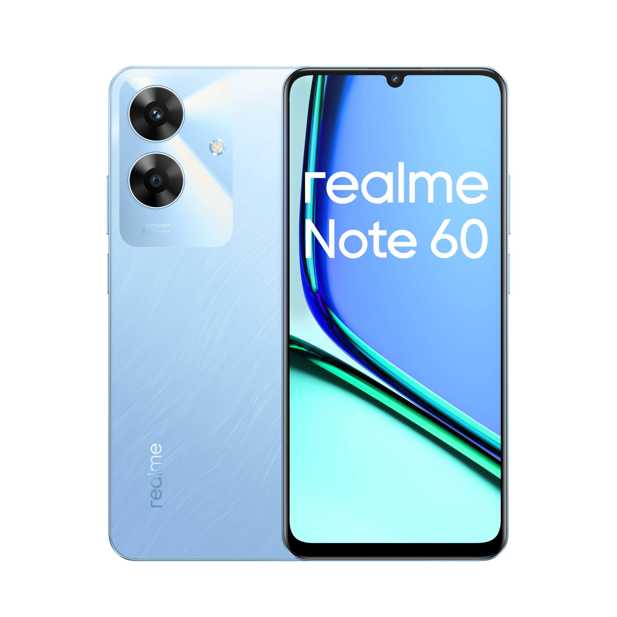 Realme Note 60 Dual SIM 4GB RAM 256GB 4G (Voyage Blue) -Middle