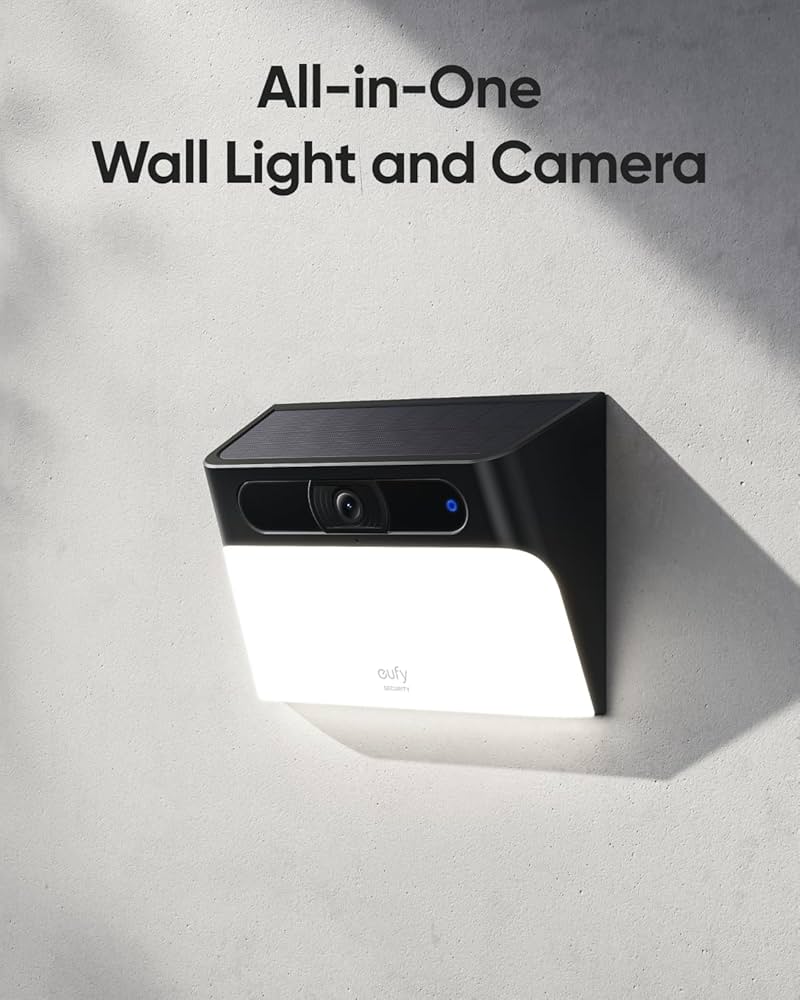 Amazon.com: eufy Security Solar Wall Light Cam S120, Solar