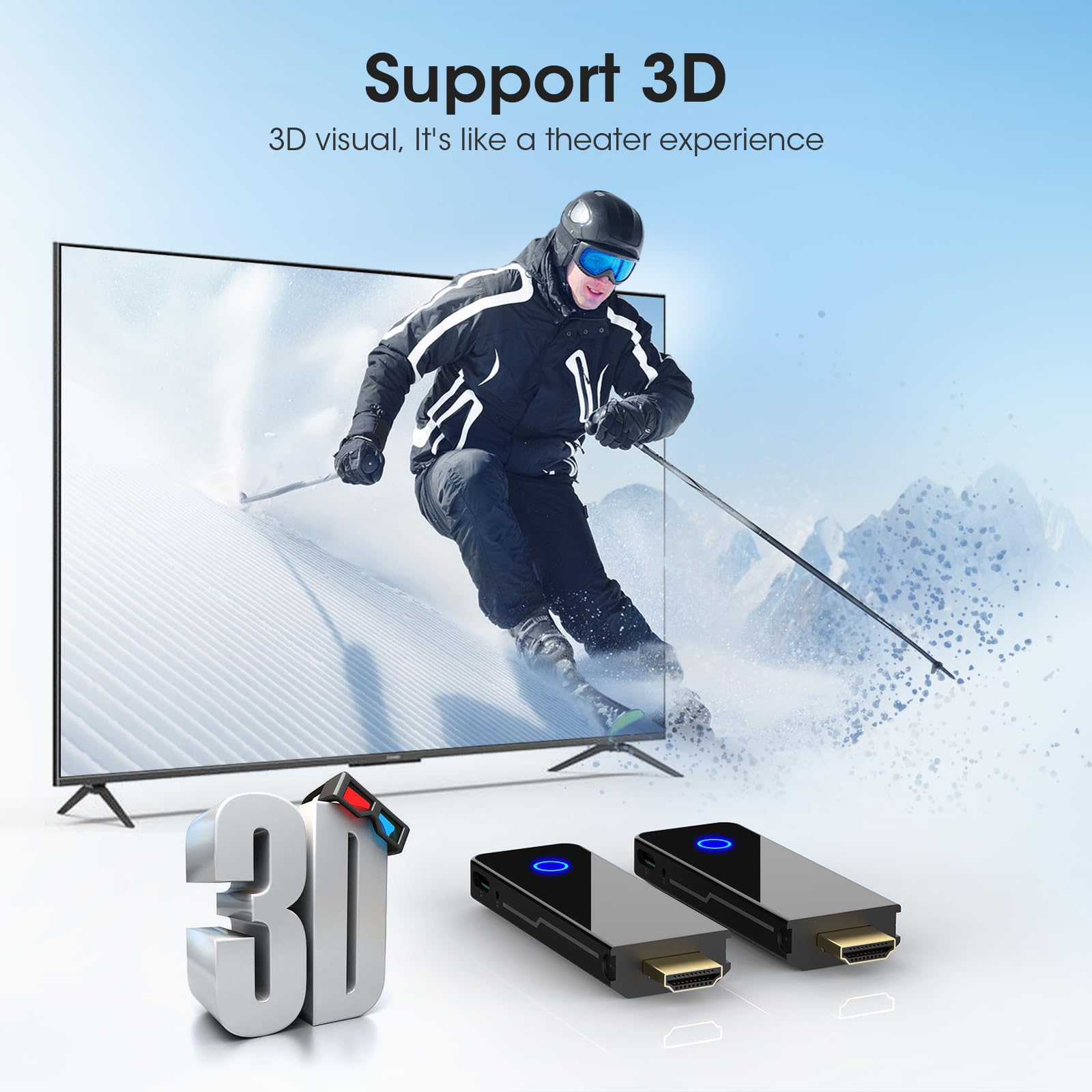 Amazon.co.jp: ワイヤレスHDMI送信機と受信機、Binken【2.4/5Ghz/30M