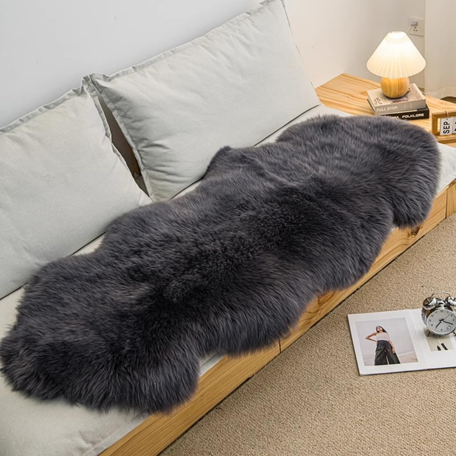 Amazon | ムートンラグ 天然ムートン100% ムートン オーストラリア産