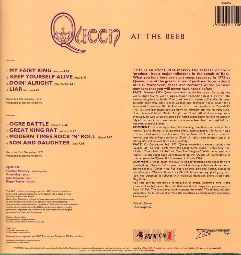 At The Beeb: Queen: Amazon.it: CD e Vinili}