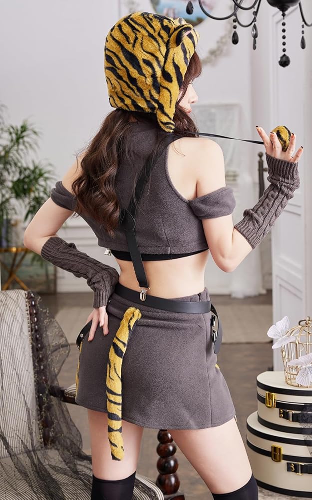 Amazon.co.jp: [Malymoon] コスプレ タイガー トラ イエロー ホワイト