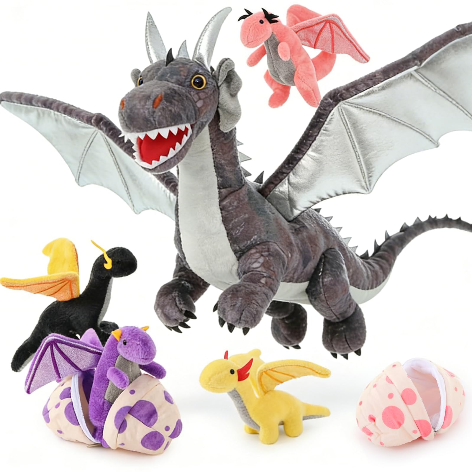 Amazon.co.jp: MaoGoLan ドラゴンぬいぐるみ7点セット 子供用 22インチ