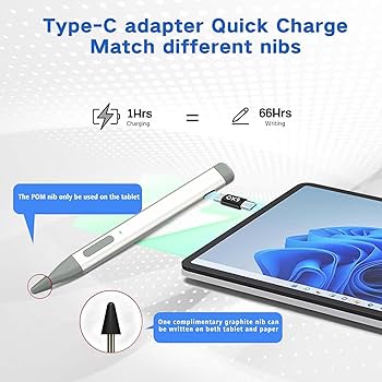 Amazon.com: Slim Pen 2 for Microsoft Surface with 4096 Pressure