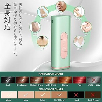 Amazon | 脱毛器 IPL光脱毛器 VIO対応 脱毛器 メンズ VIPAPA 家庭用