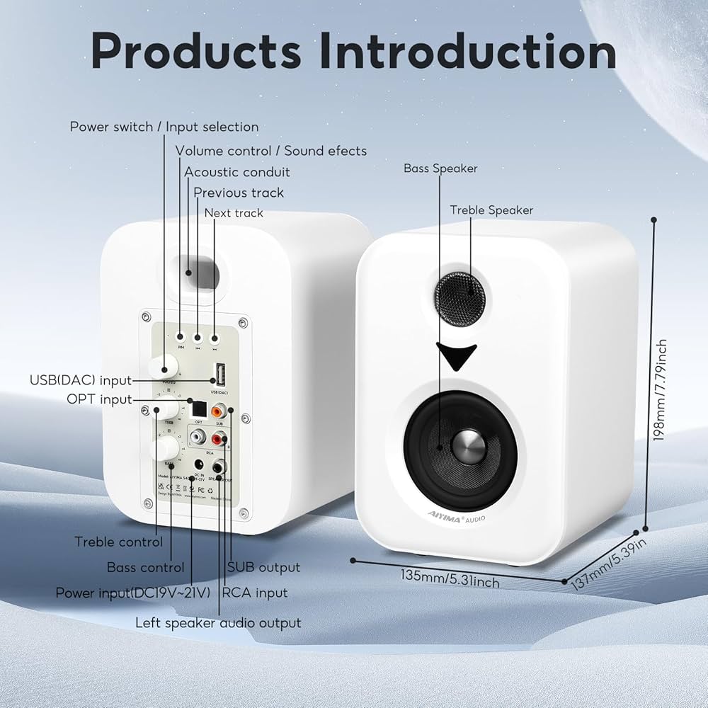 Amazon.co.jp: AIYIMA S400 【更新モデル 】100Wブックシェルフ