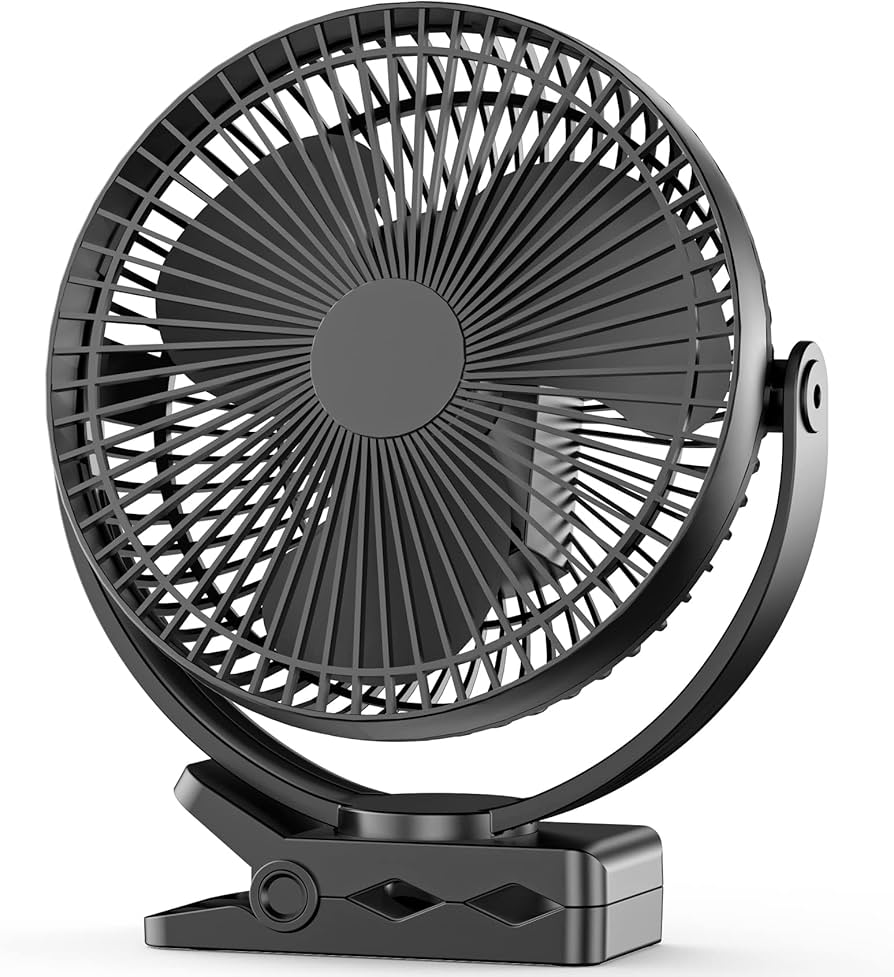 Amazon.co.jp: 充電式 携帯扇風機 10000mAhクリップ ファン 卓上 DC