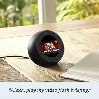 Echo Spot – Smart Alarm Clock with Alexa - White : Amazon.in
