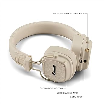 Amazon.co.jp: Marshall ワイヤレスオンイヤーヘッドホン Major V