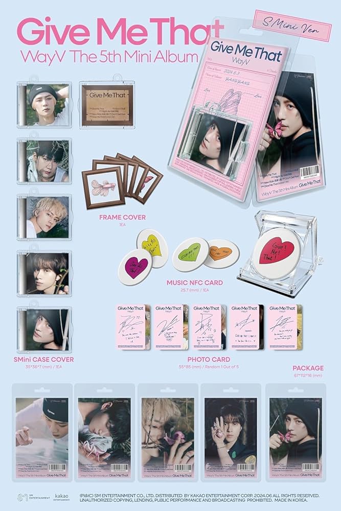 WAYV, TEN, YANGYANG, XIAOJUN, HENDERY - WayV Give Me That 5th Mini