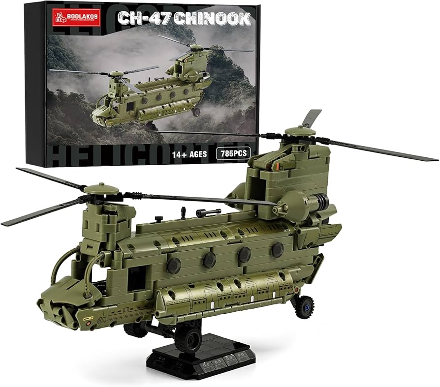 Amazon.co.jp: BOOLAKOS ミリタリーヘリコプター CH-47 チヌーク、軍用