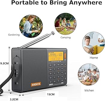 Amazon.co.jp: XHDATA D-808 ポータブルラジオ FM AM SW LW ワイドFM