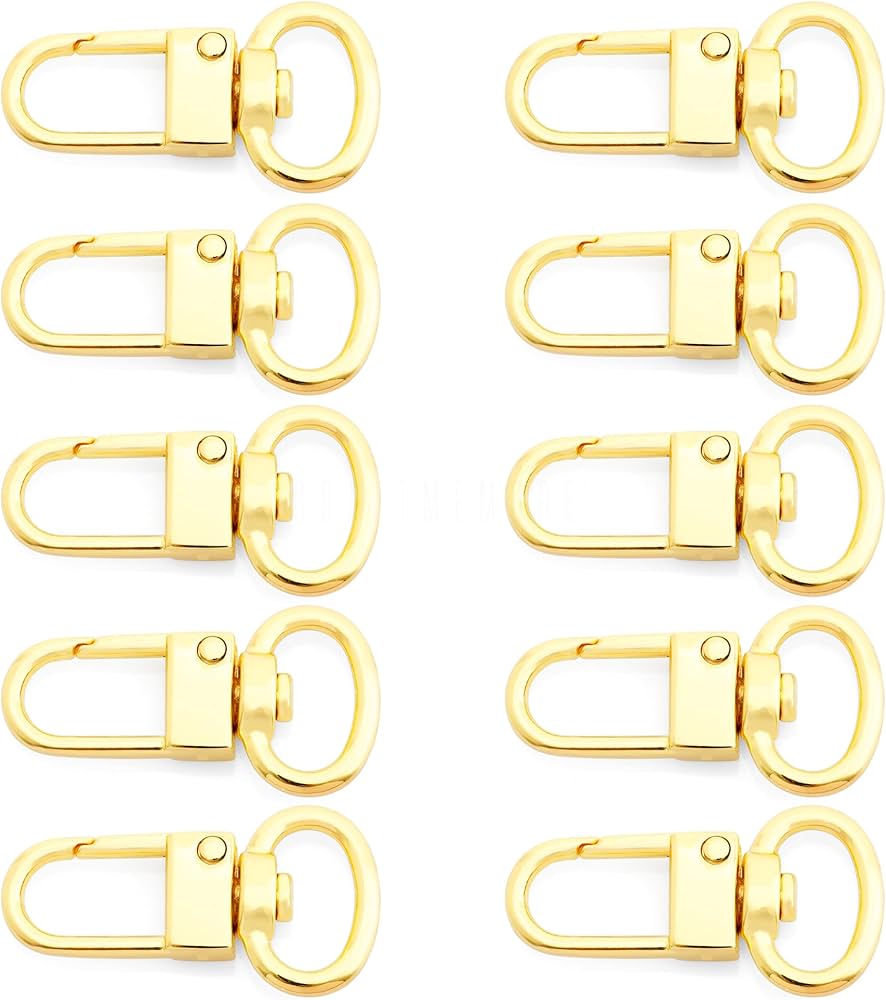 Amazon.com: CRAFTMEMORE Snap Hook Tiny Push Gate Swivel Lobster