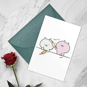 Amazon.co.jp: 5枚セット メッセージカード うさ まる (18) 感謝カード