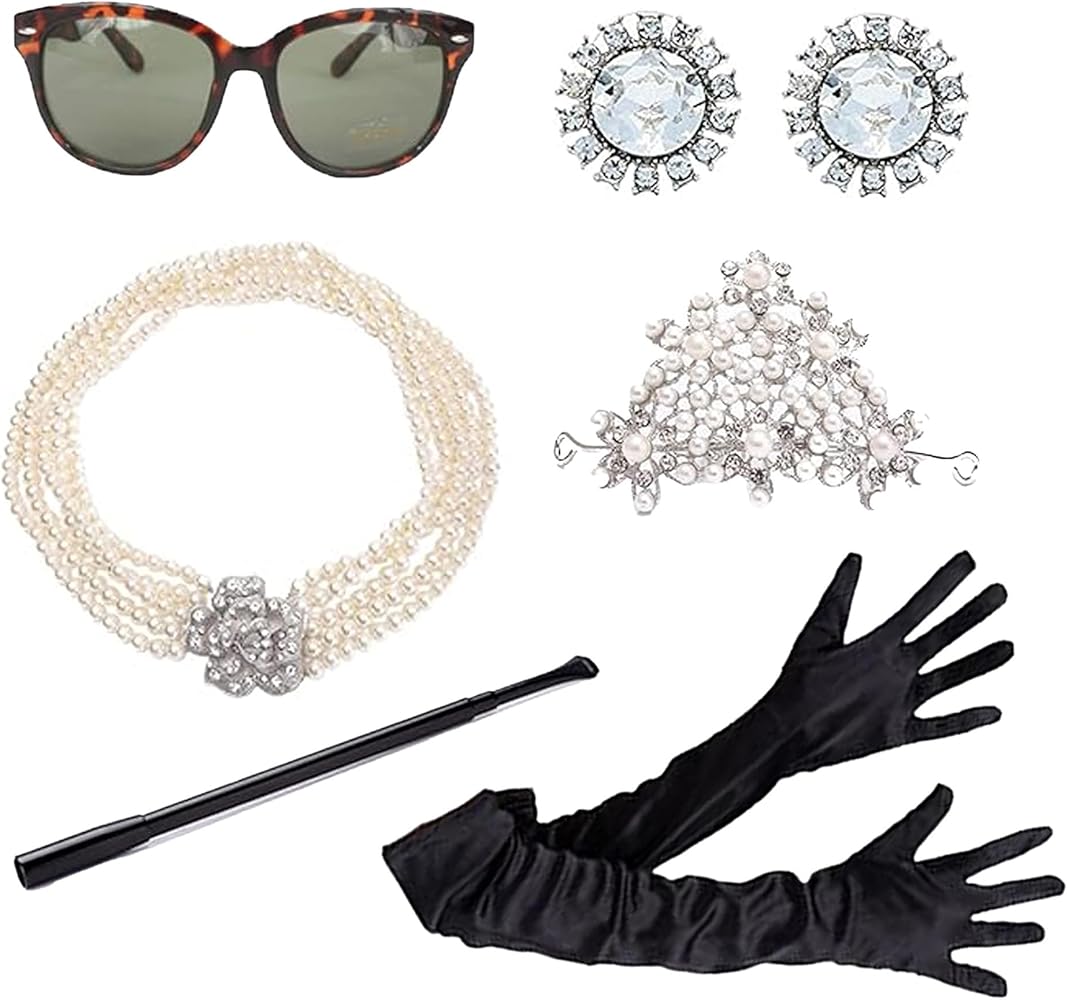 Amazon.co.jp: Hudiefly オードリー・ヘップバーン コスチューム 6点