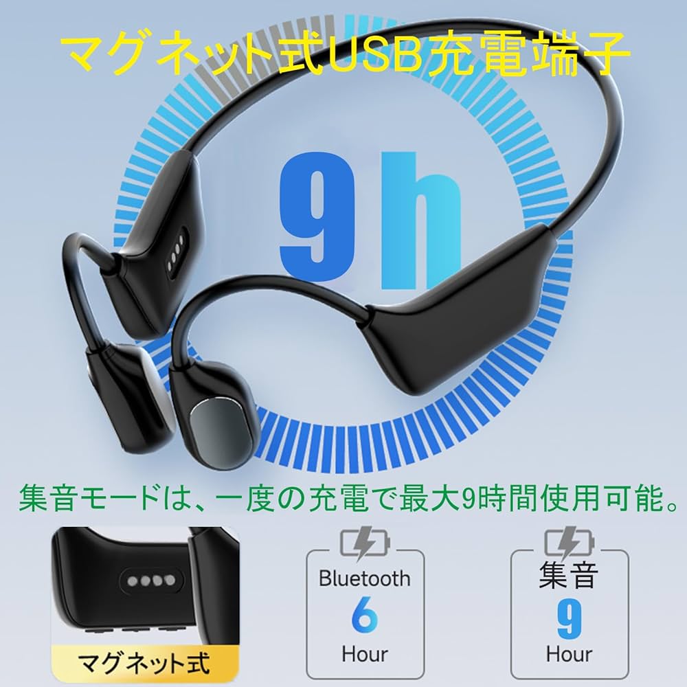 Amazon.co.jp: Vimaydo【2025年革新型】 集音器 骨伝導 イヤホン 軽量