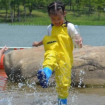 Amazon | VicBre ウェーダー 子供 長靴 滑り防止 胴長 キッズ 防水