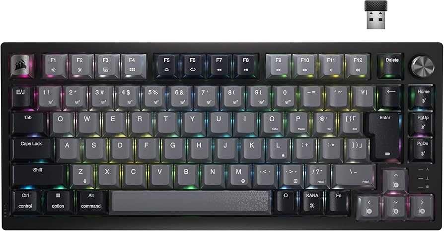 Amazon.co.jp: CORSAIR K65 PLUS ワイヤレスゲーミングキーボード 75