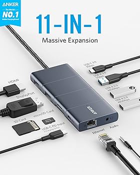 Amazon.com: Anker USB C Hub, 11-in-1 Docking Station with 4K@60Hz