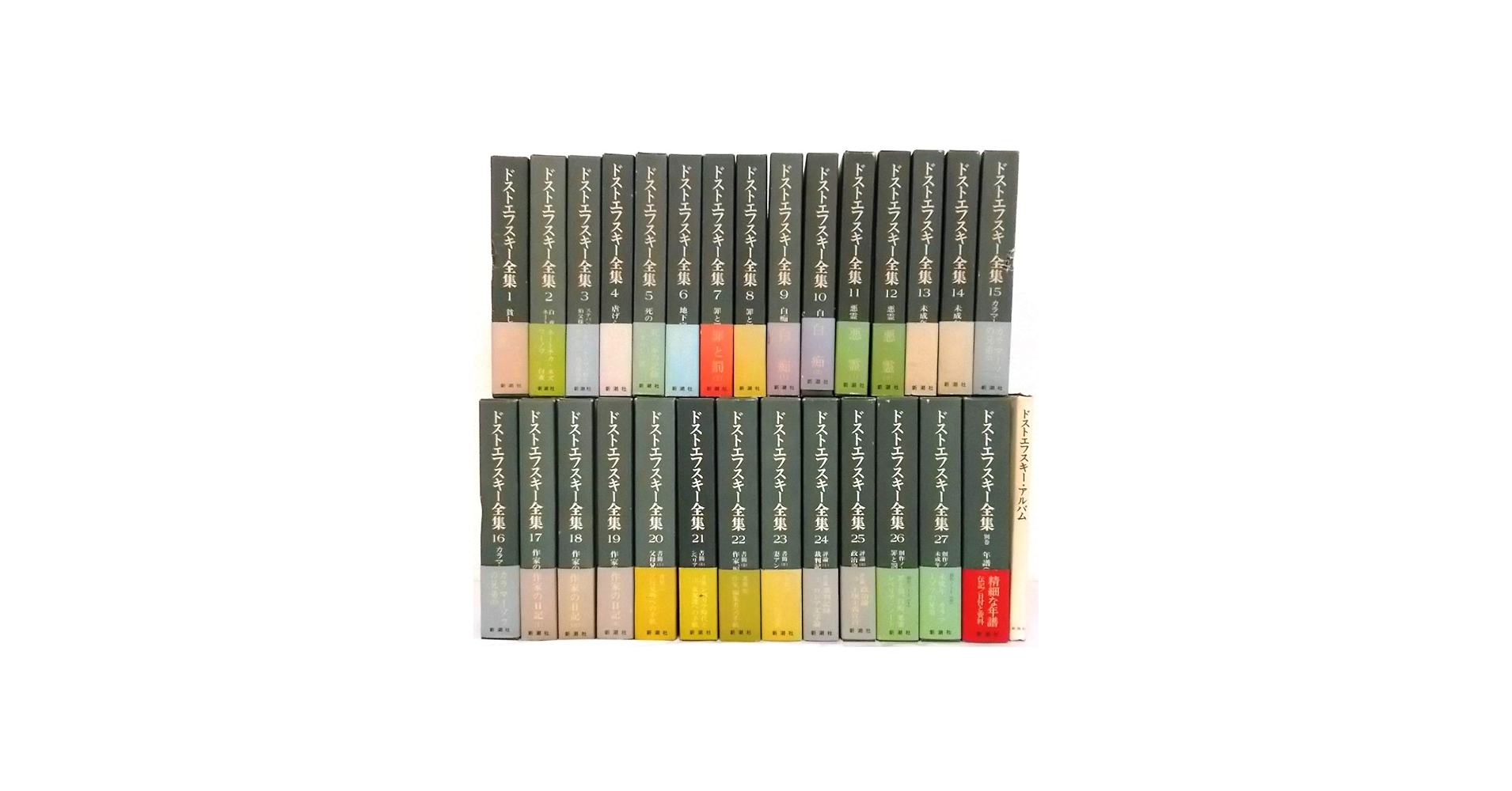 Amazon.co.jp: 決定版 ドストエフスキー全集 全29冊セット〈全27巻＋