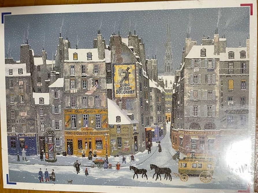 Amazon | ミッシェルドラクロワ 雪降る街 ジグソーパズル 2014ピース