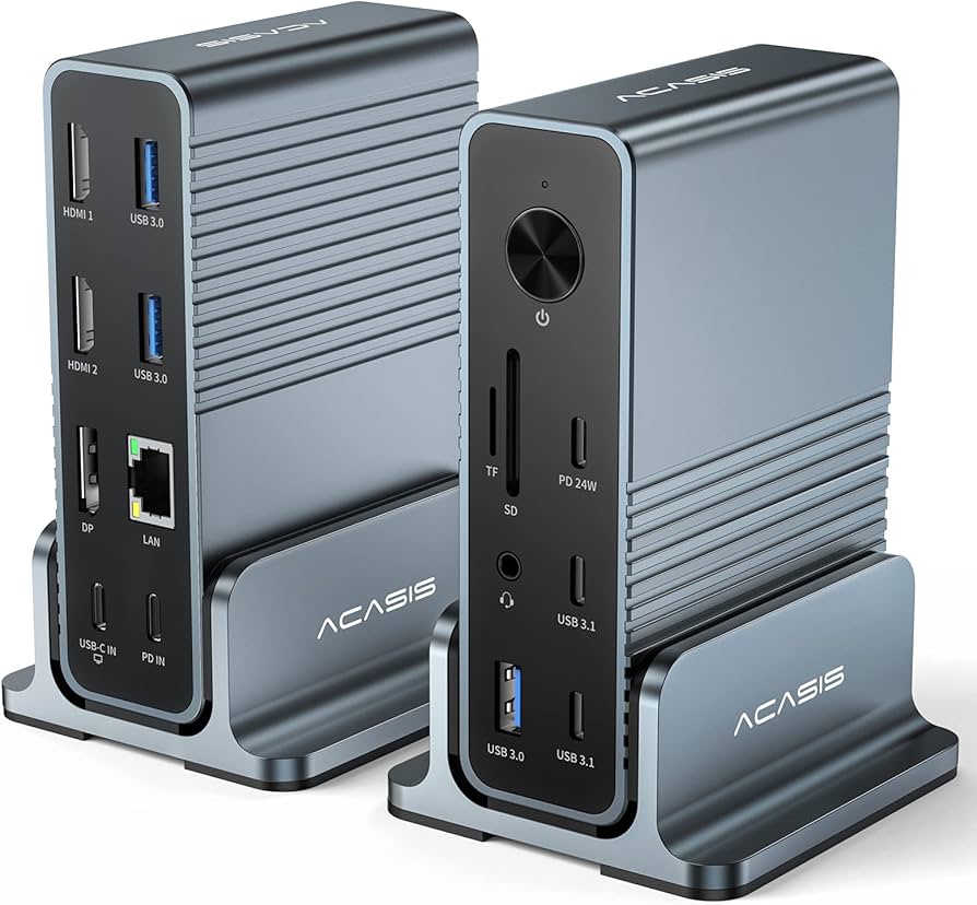 Amazon.co.jp: ACASIS USB C ドッキングステーション 15-in-1、最大3