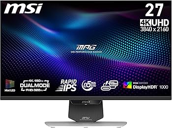 MSI MPG 274URDFW E16M 27-Inch 4K UHD Gaming Monitor, 3840x2160