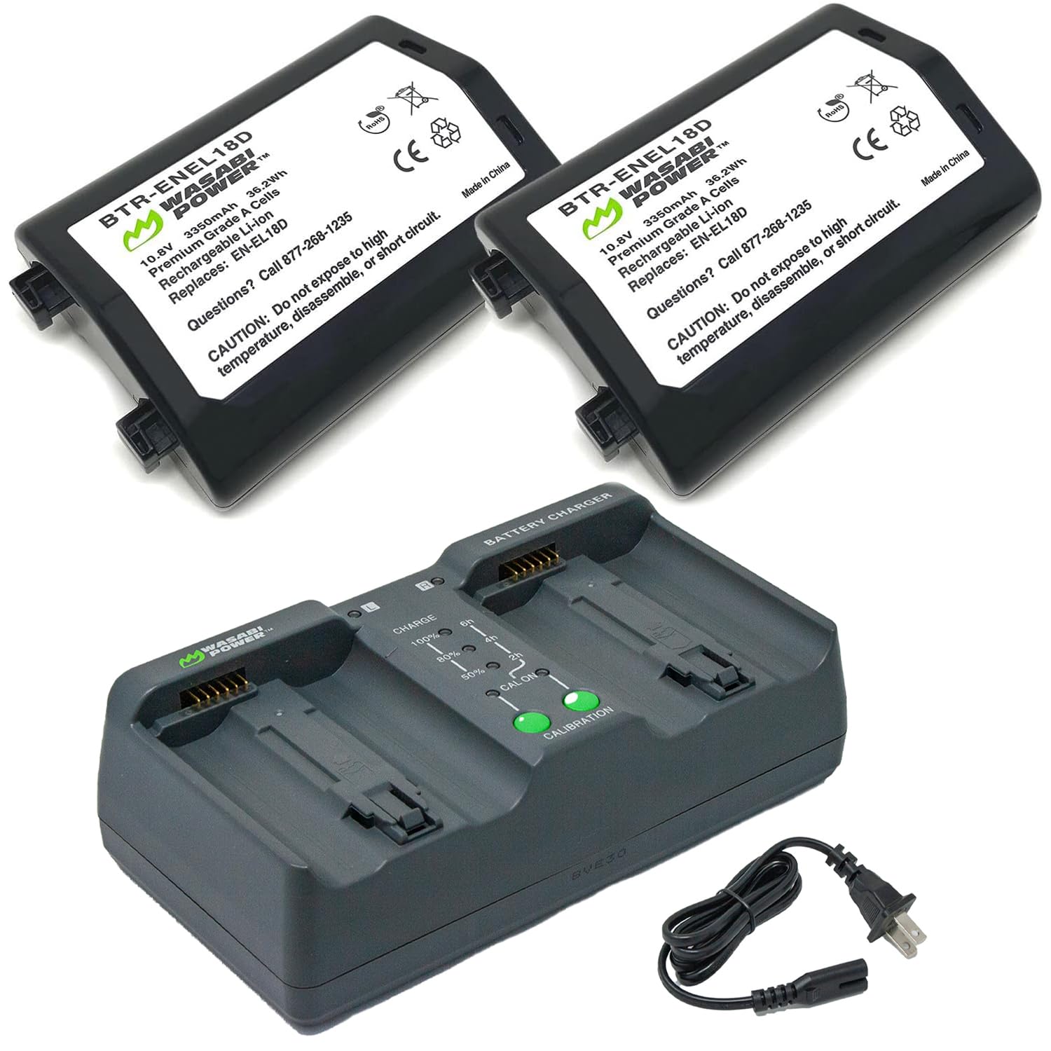 Amazon.com: Wasabi Power Battery 2-Pack and Dual Charger for Nikon