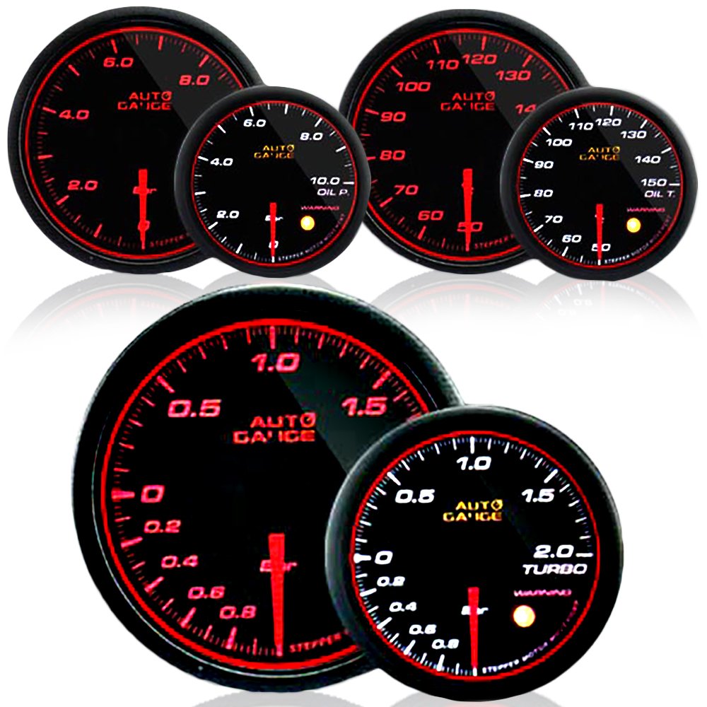 Amazon.co.jp: オートゲージ AUTOGAUGE ブースト計 油圧計 油温計 3点