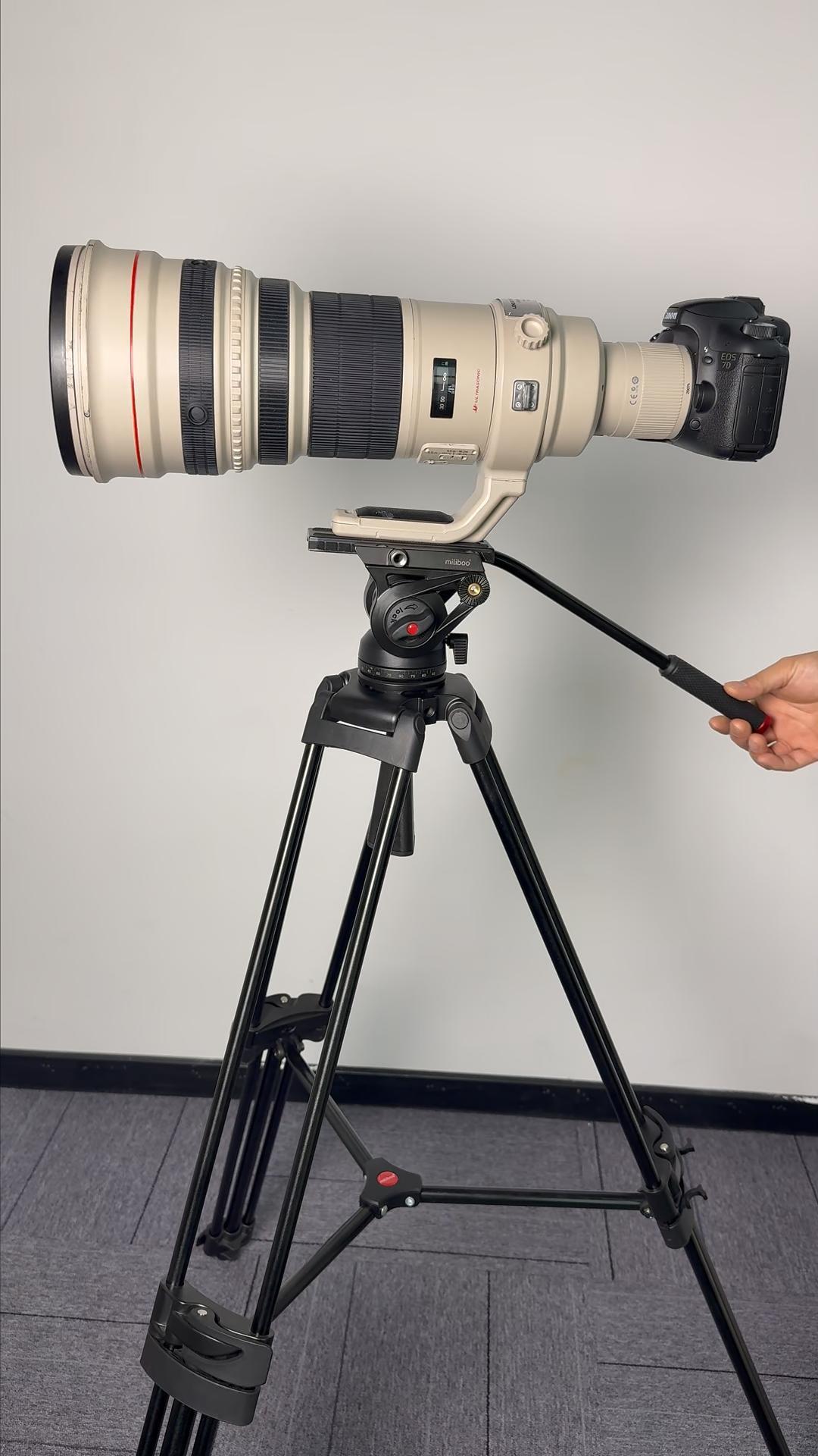 Amazon | Miliboo油圧雲台 三脚、ビデオカメラ 三脚、プロ用三脚 一眼