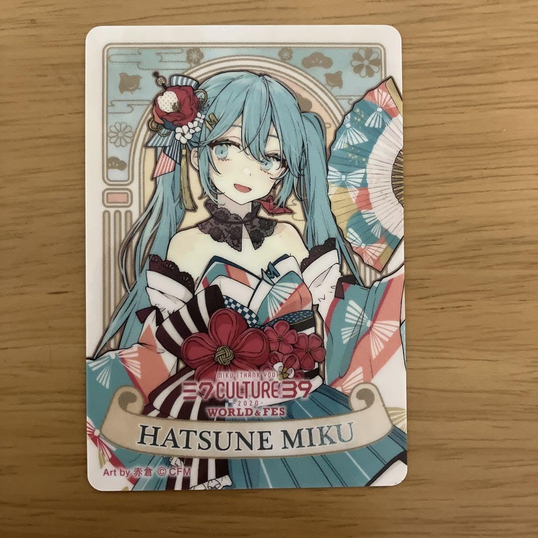 39culture 2020 MEIKO缶バッジ 特典ブロマイド カード/赤倉 39culture