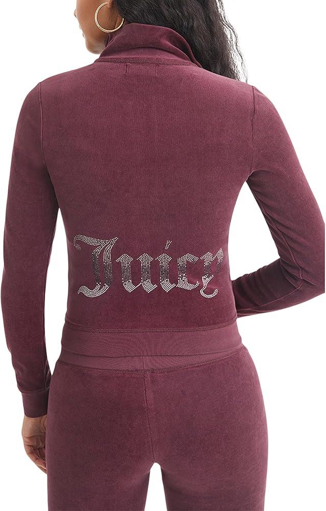 Juicy Couture Heritage Mock Neck Track Jacket Plonk SM (US 2-4) at