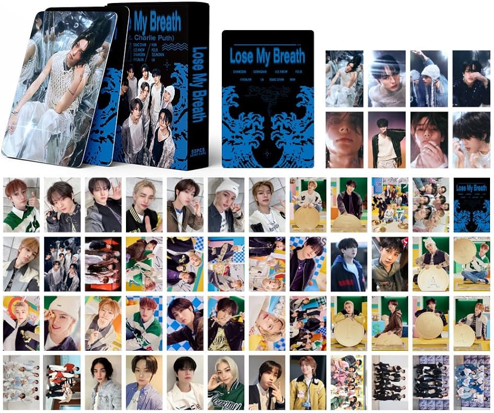 55Pcs Stray Kids Photocards Lose My Breath Stray Kids Nouvel Album