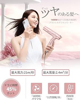 Amazon.co.jp: llano ドライヤー 大風量 高風速 サロン級 速乾 ヘア