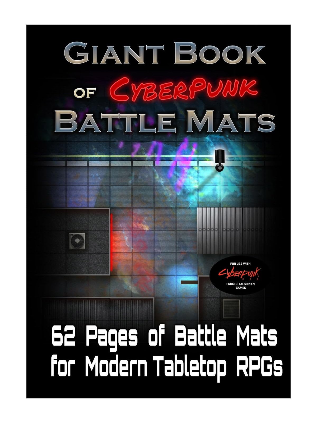 Amazon.com: Loke Giant Book of Cyberpunk Battle Mats , Red : Toys