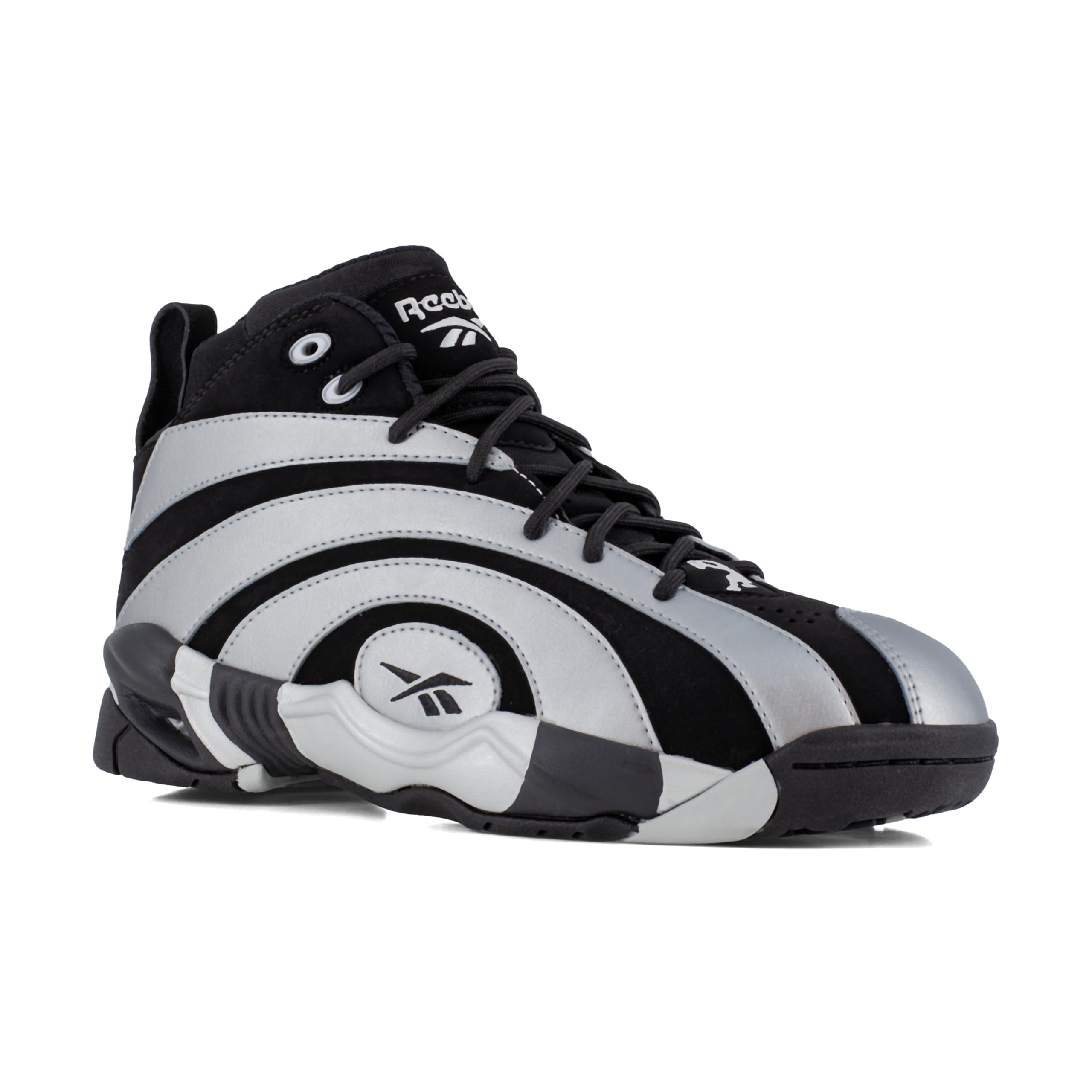 Reebok Shaqnosis Work Safety masculino, Preto e prata, 7 Wide