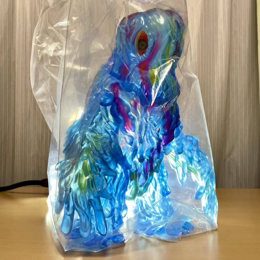 Amazon.co.jp: ギガブレイン ヘドラ クリアブルー ソフビ sofvi