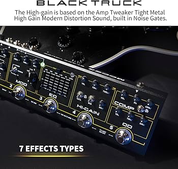 Amazon.com: MOOER Black Truck Guitar Combined Effects Pedal for