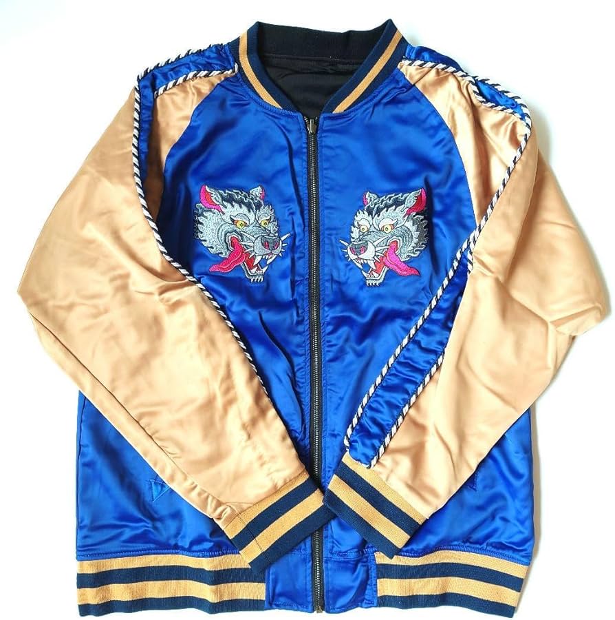 MAN WITH A MISSION スカジャン ネイビー Mサイズ MAN WITH A MISSION