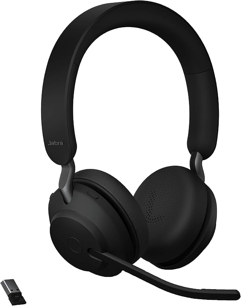 Amazon.com: Jabra Evolve2 65 MS Wireless Headphones with Link380a