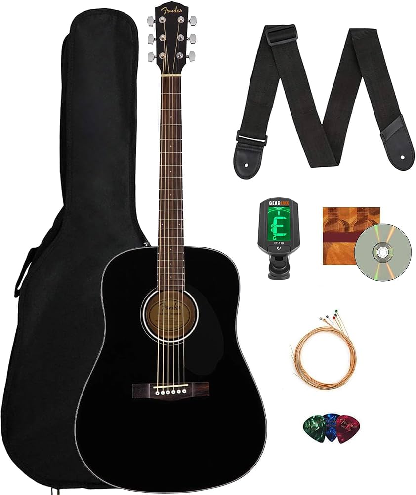 Amazon.com: Fender CD-60S Solid Top Dreadnought Acoustic Guitar
