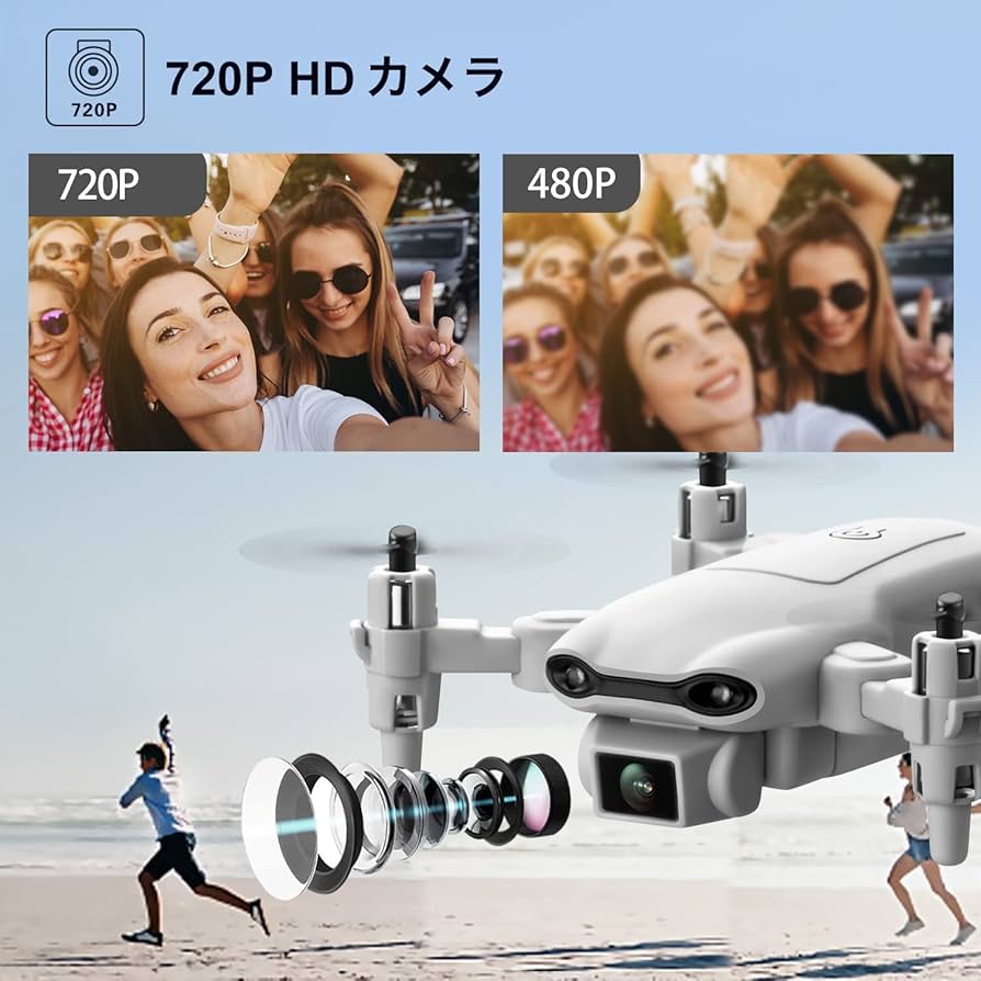 Amazon.co.jp: 4DRC ドローン折りたたみ式720P HDデュアルカメラ