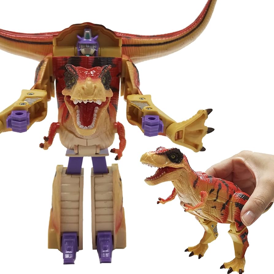 Amazon.co.jp: かっこいいぞ！変形する恐竜ロボット おもちゃ 変形