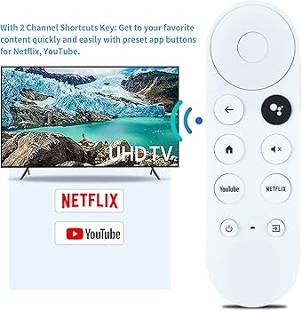Amazon | 交換用リモコン Google Chromecast 4k Snow Streaming Media