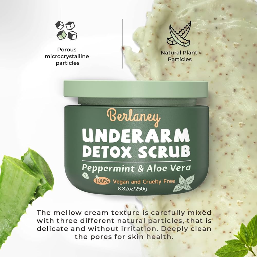 Amazon.com : Armpit Detox Scrub 8.8 oz with Peppermint, Aloe Vera