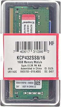 Kingston Branded Memory 16GB DDR4 3200MT/s Single Rank SODIMM